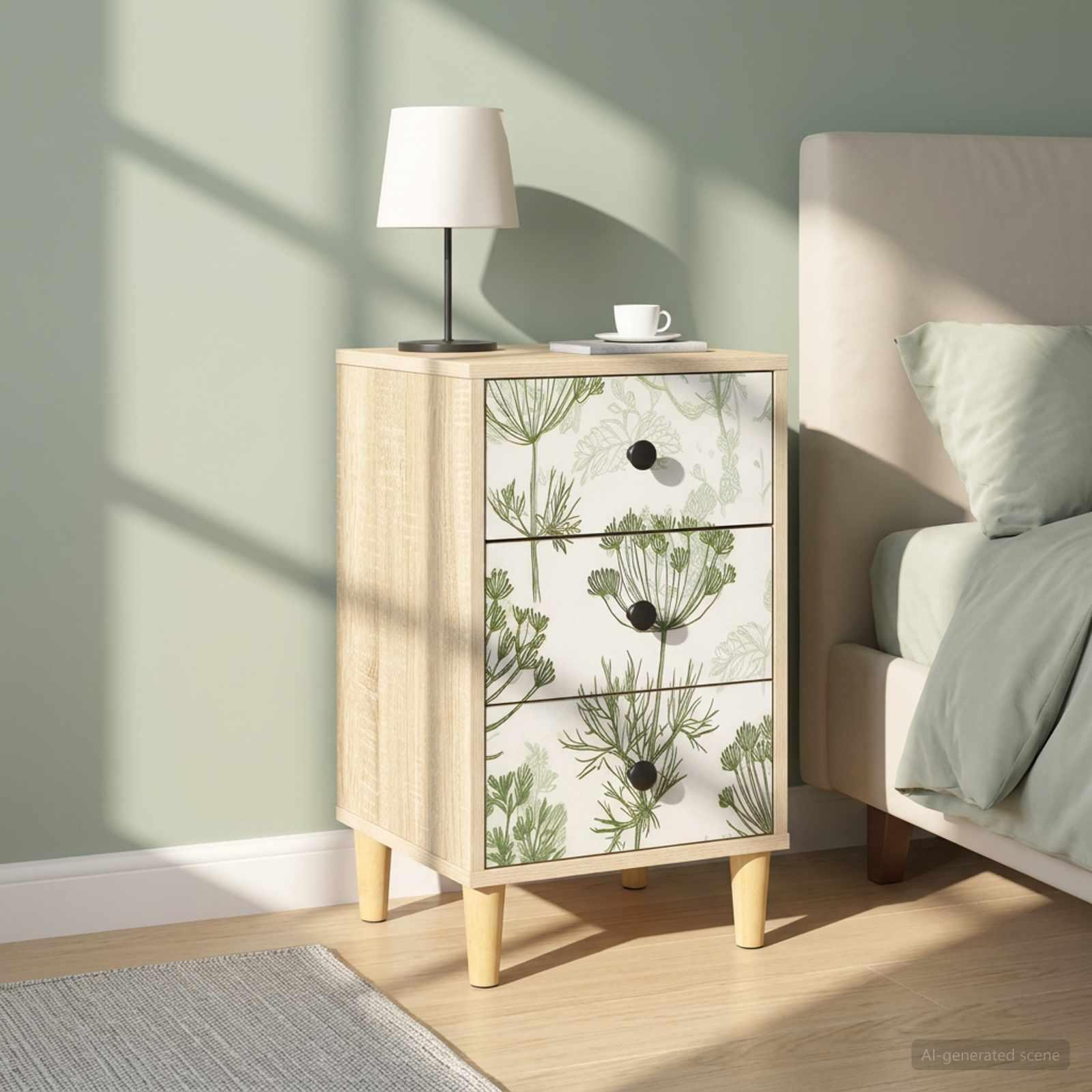vidaXL Natskab GOTHA 2 stk. Sonoma-eg 36 x 33 x 60 cm Konstrueret træ