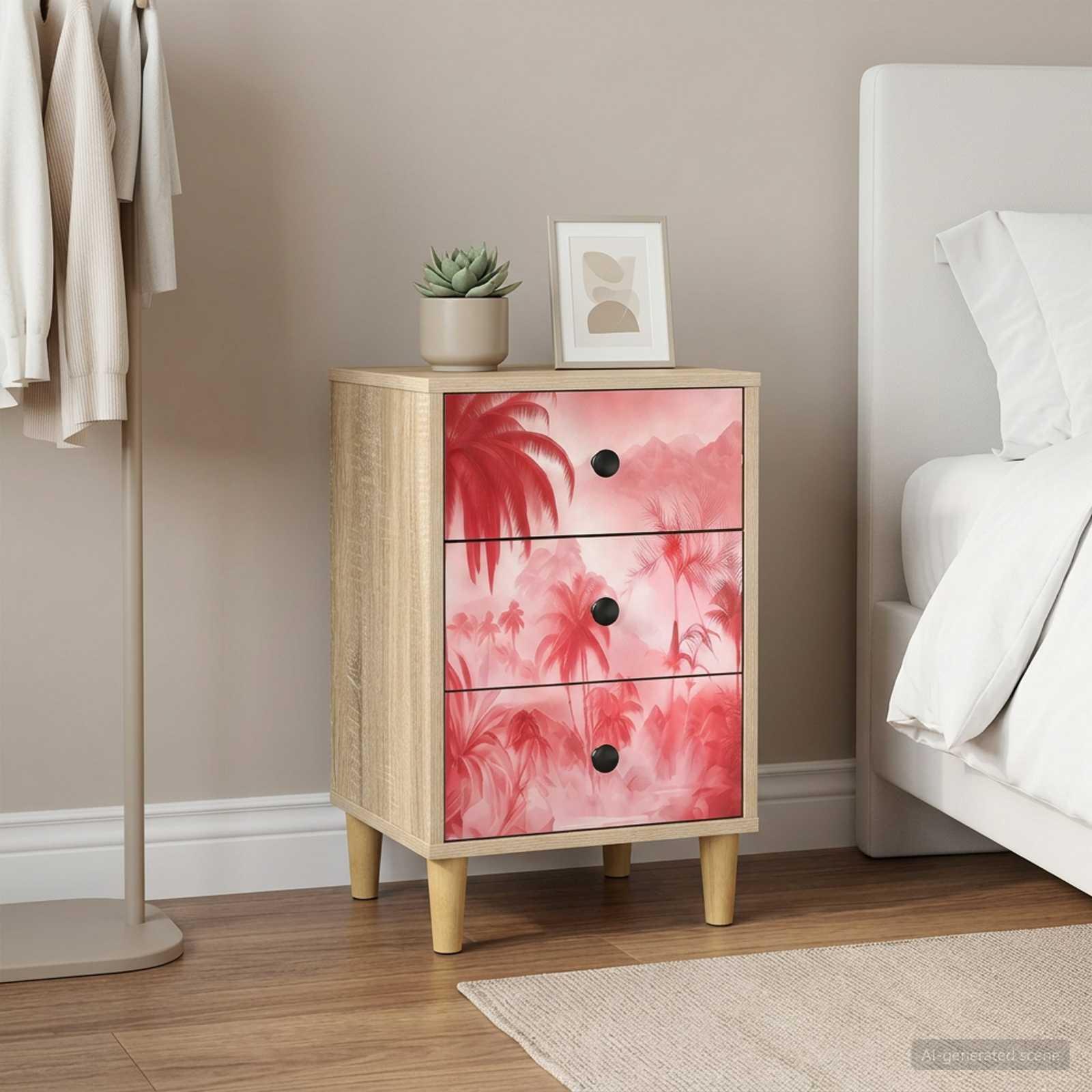 vidaXL Natskab AACHEN 2 stk. Sonoma-eg 36 x 33 x 60 cm Konstrueret træ