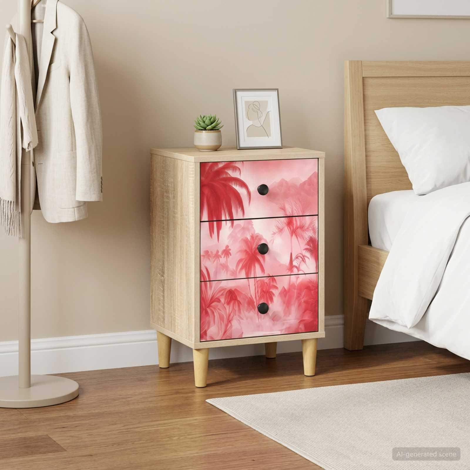 vidaXL Natskab AACHEN Sonoma-eg 36 x 33 x 60 cm Konstrueret træ