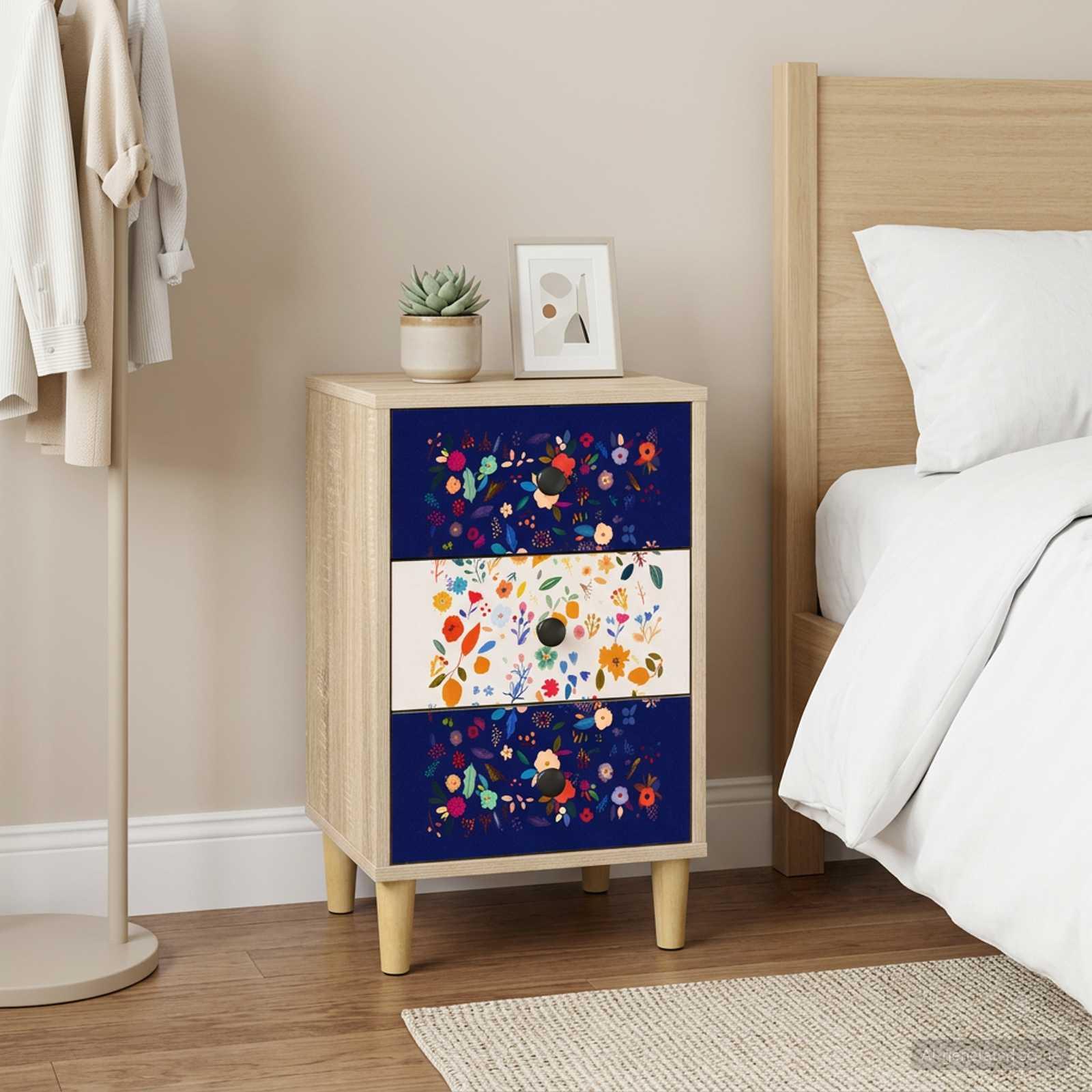 vidaXL Natskab MAINZ 2 stk. Sonoma-eg 36 x 33 x 60 cm Konstrueret træ