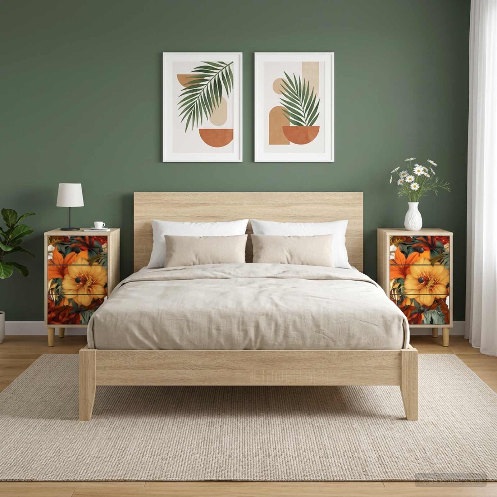vidaXL Natskab GENNEP 2 stk. Sonoma-eg 36 x 33 x 60 cm Konstrueret træ
