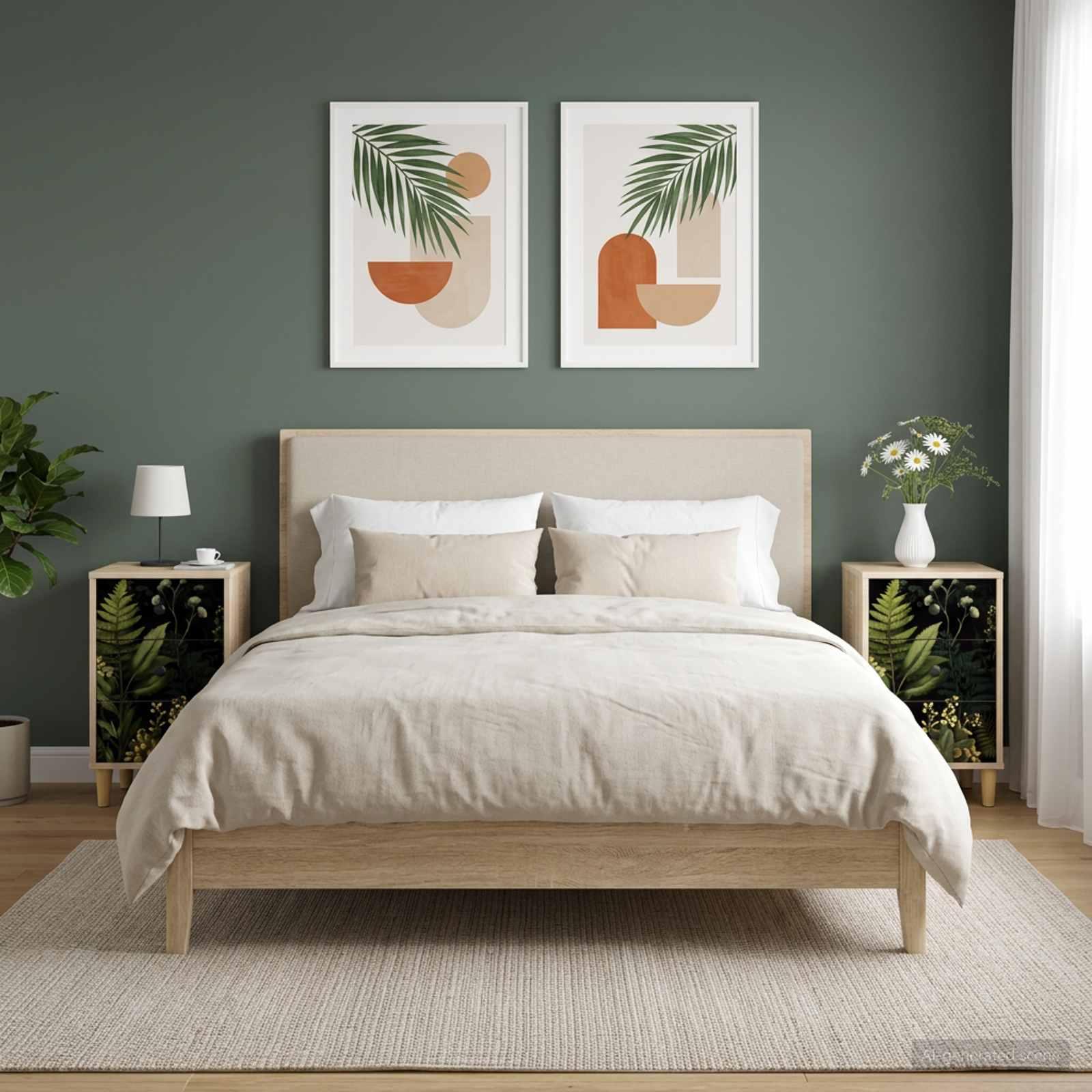 vidaXL Natskab RHENEN 2 stk. Sonoma-eg 36 x 33 x 60 cm Konstrueret træ