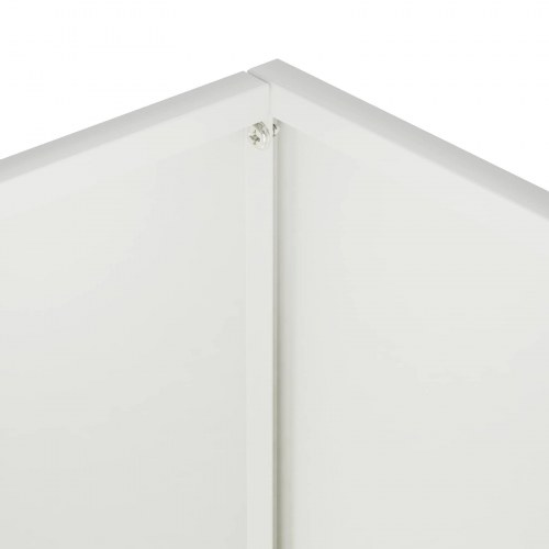 Blomsterkrukke 2 stk. hvid 80 x 40 x 50 cm i koldvalset stål