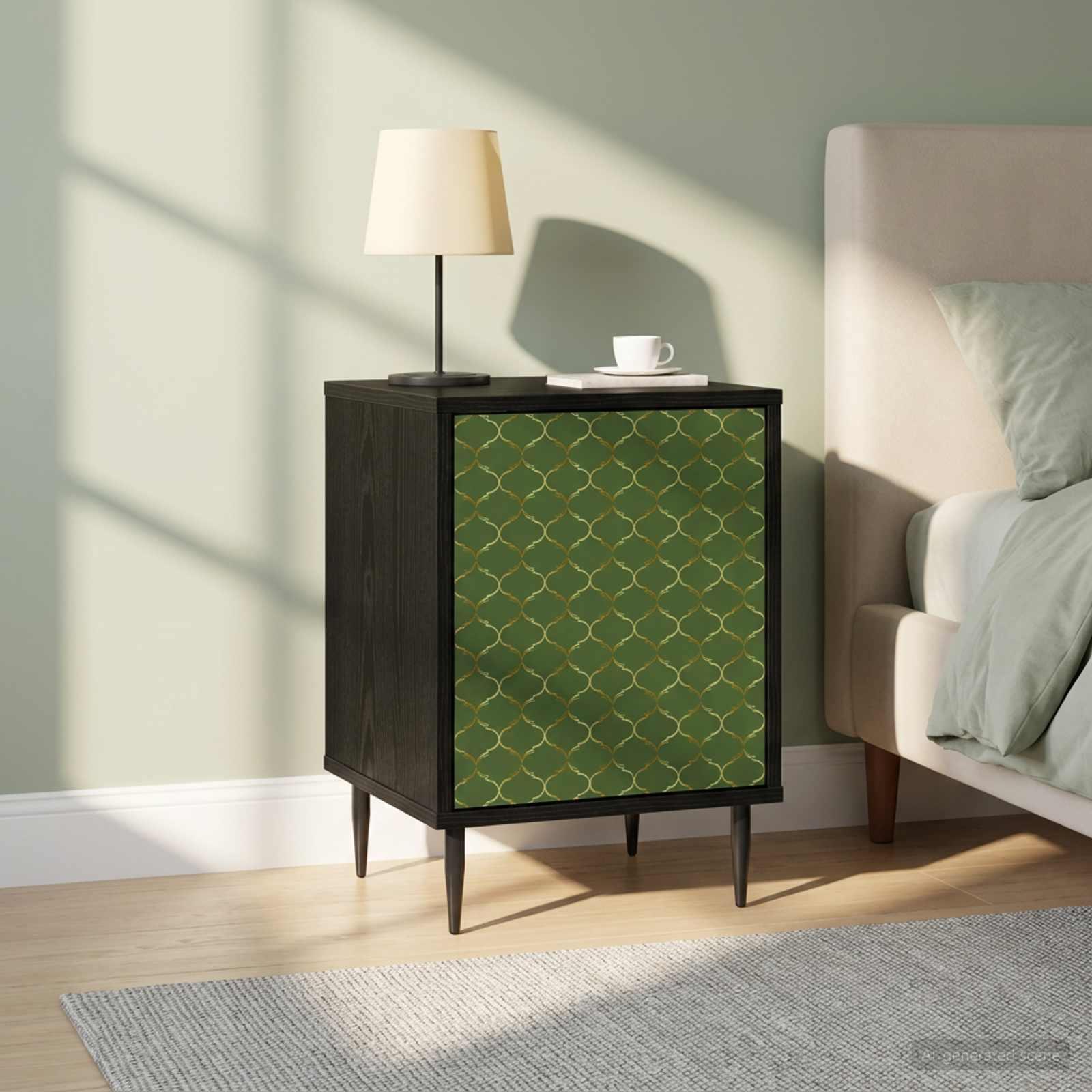 vidaXL Natskab GELEEN 2 stk. Sort eg 36 x 33 x 51 cm Konstrueret træ