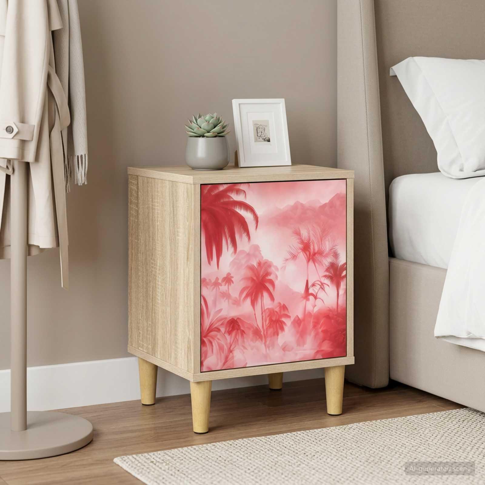 vidaXL Natskab AACHEN Sonoma-eg 36 x 33 x 50 cm Konstrueret træ