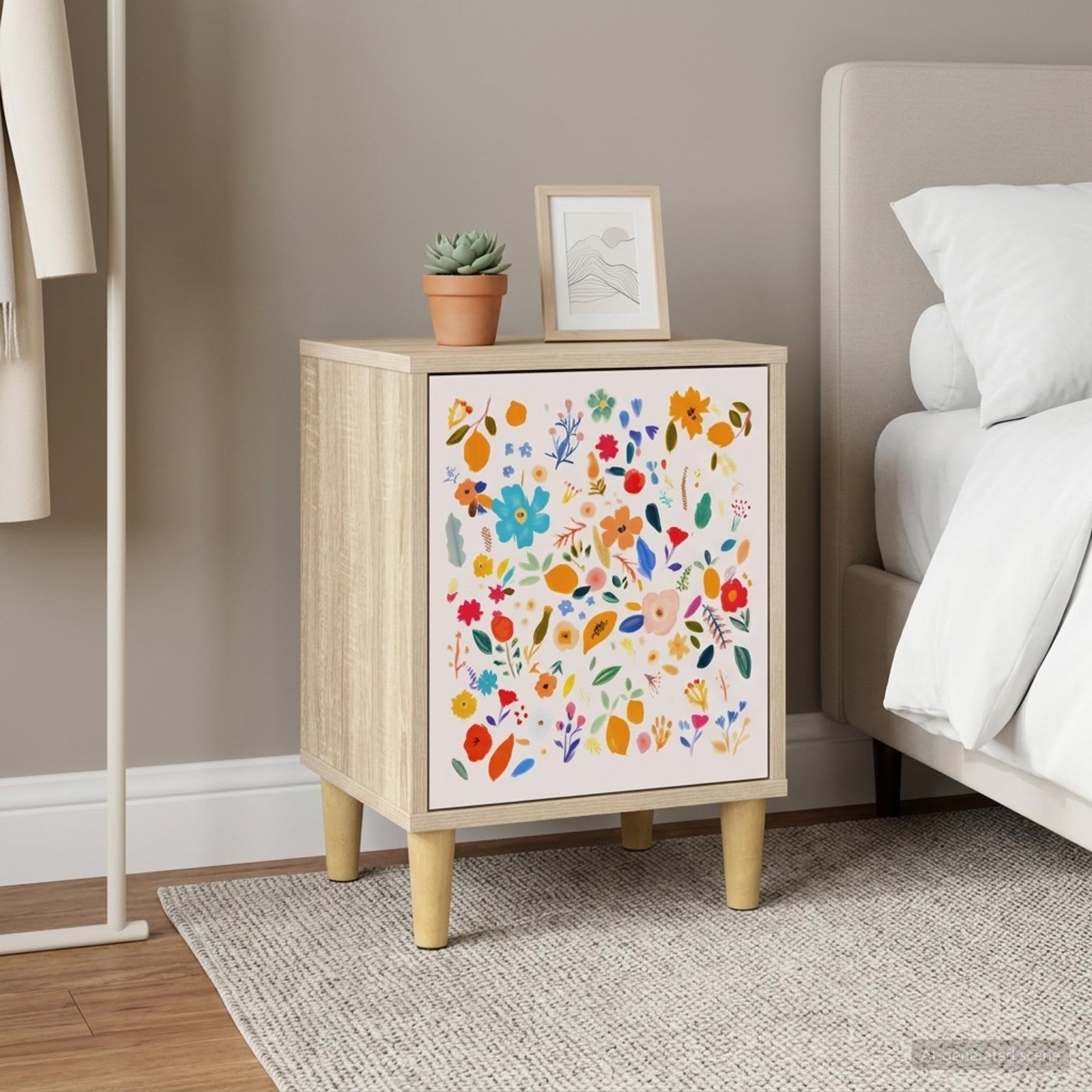 vidaXL Natskab MAINZ Sonoma-eg 36 x 33 x 50 cm Konstrueret træ