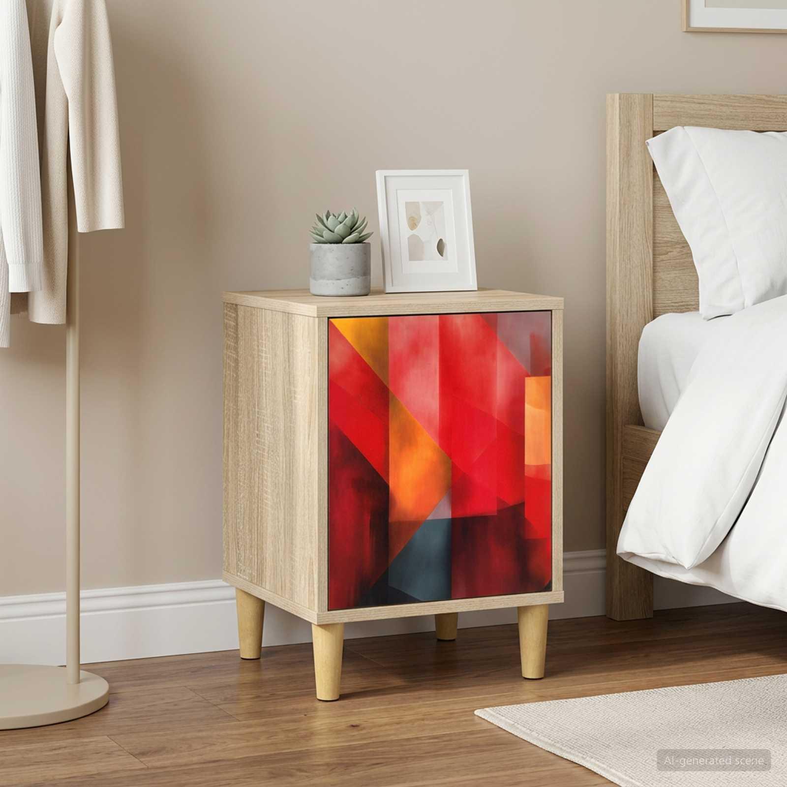 vidaXL Natskab HEESCH 2 stk. Sonoma-eg 36 x 33 x 50 cm Konstrueret træ