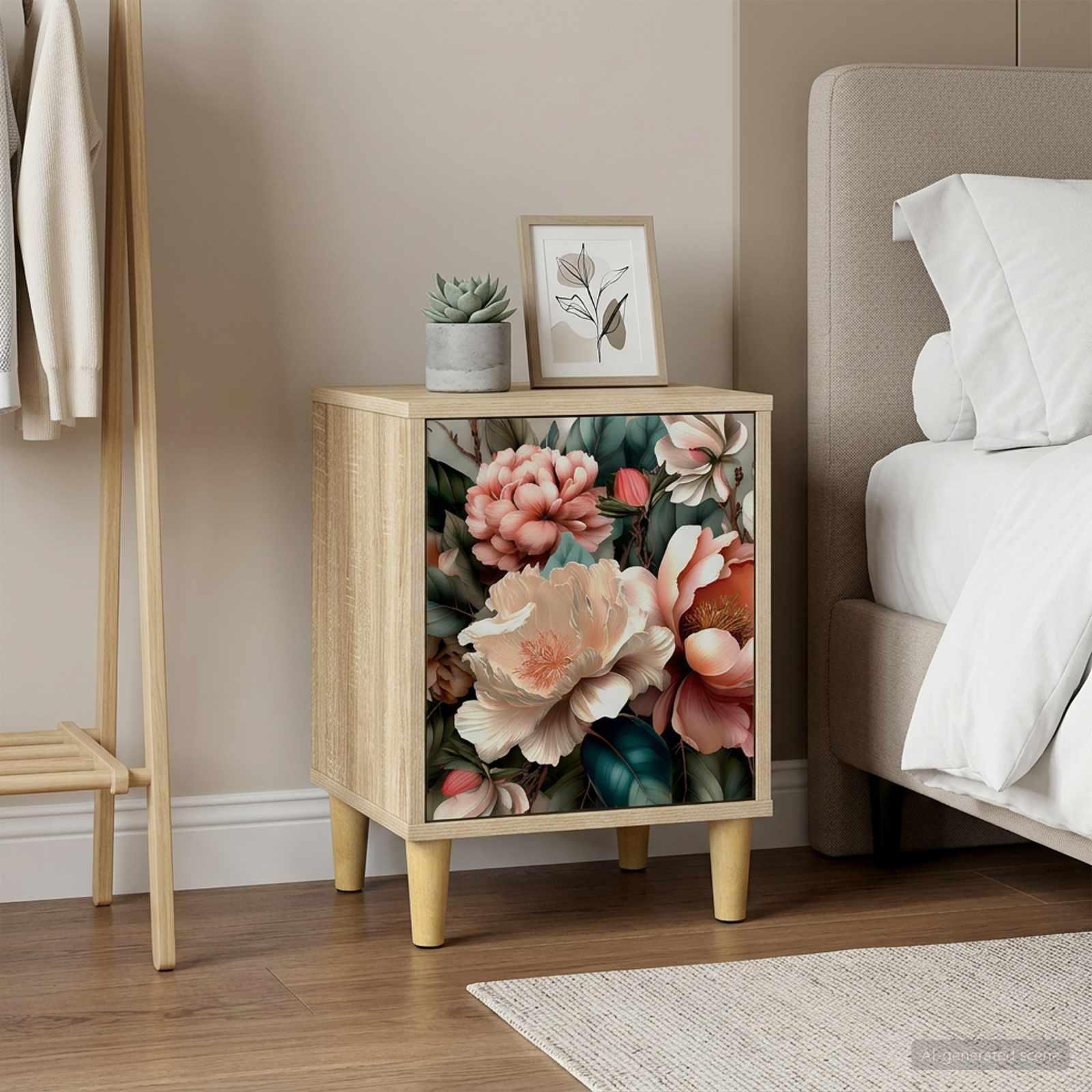 vidaXL Natskab BORNE 2 stk. Sonoma-eg 36 x 33 x 50 cm Konstrueret træ