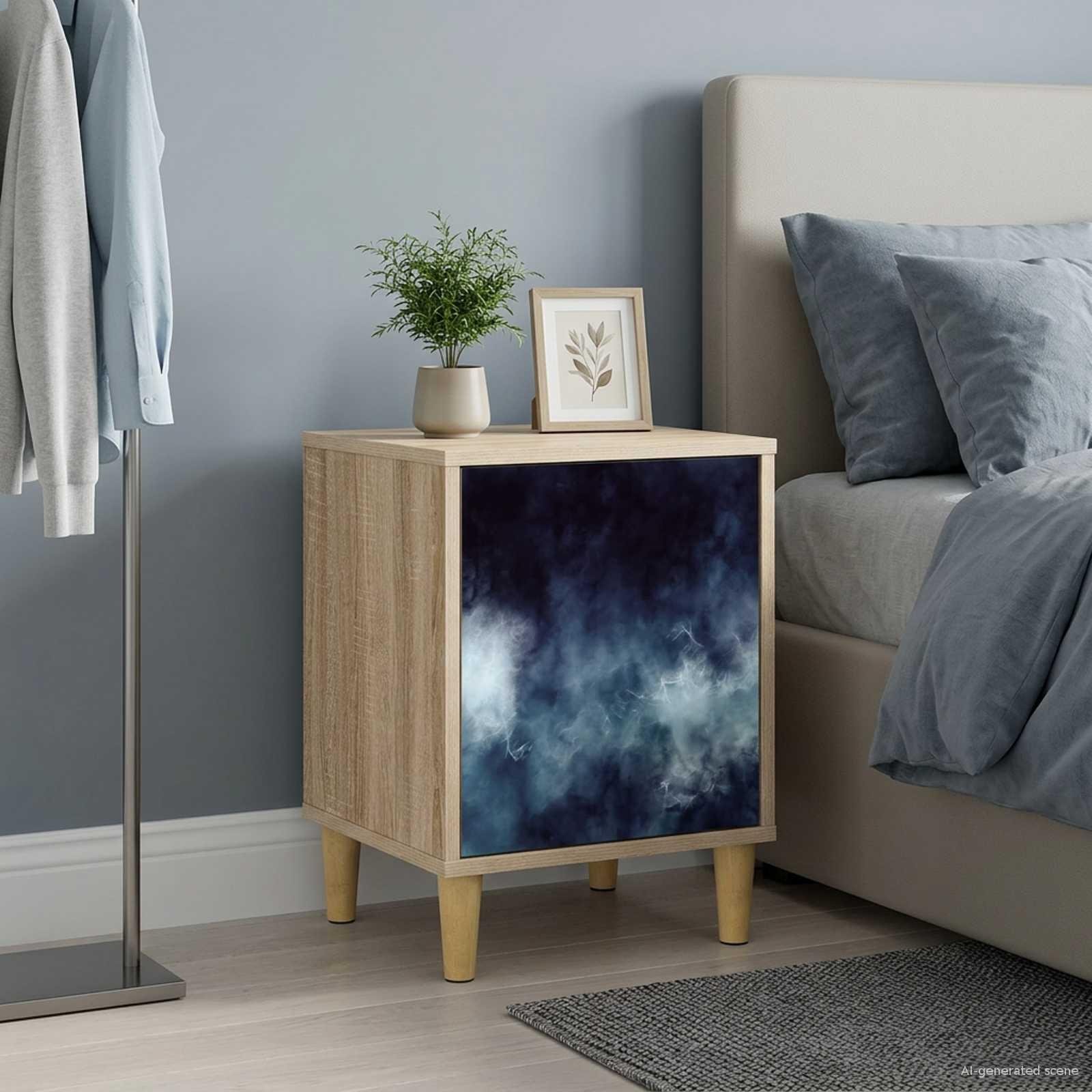 vidaXL Natskab RAALTE Sonoma-eg 36 x 33 x 50 cm Konstrueret træ