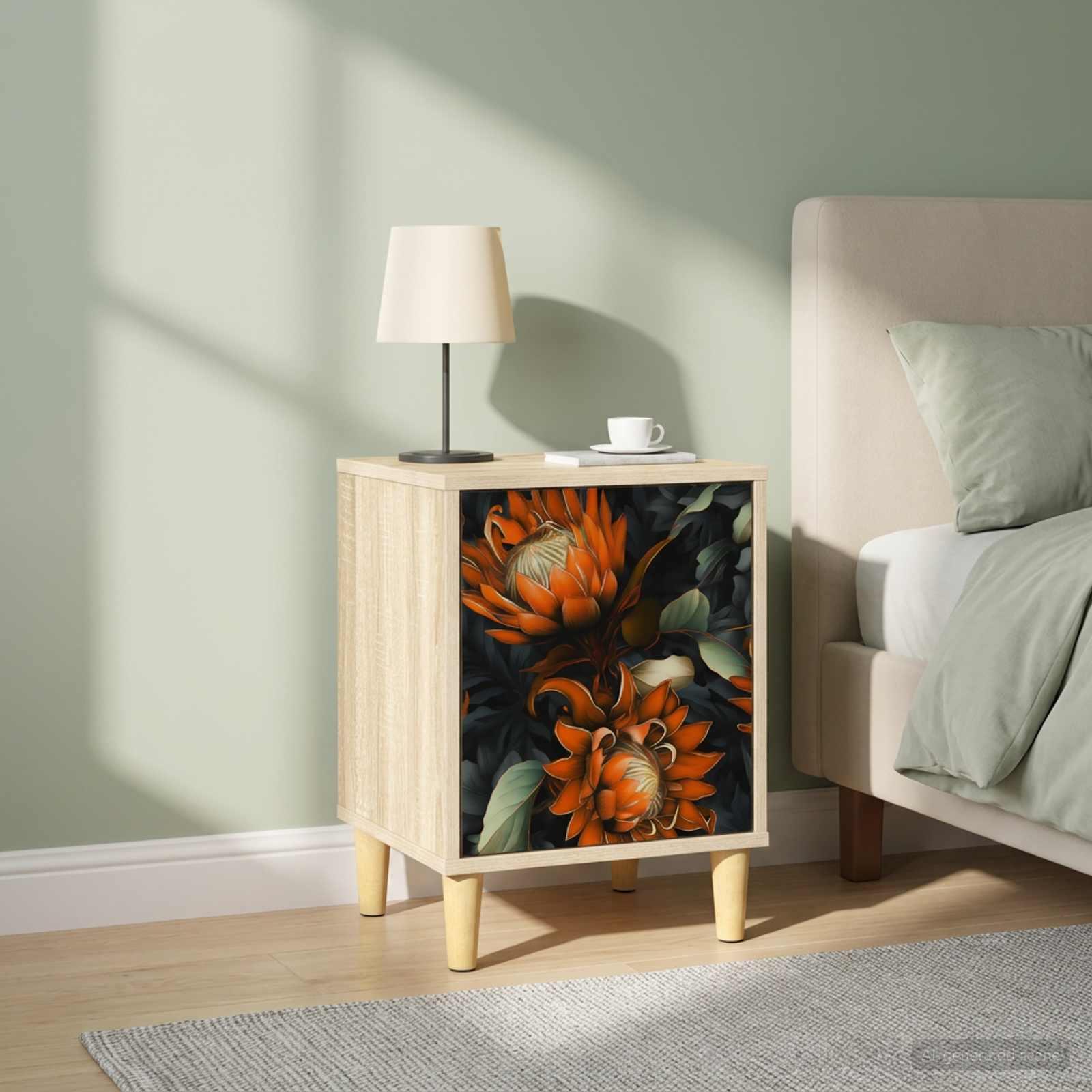 vidaXL Natskab LOCHEM 2 stk. Sonoma-eg 36 x 33 x 50 cm Konstrueret træ