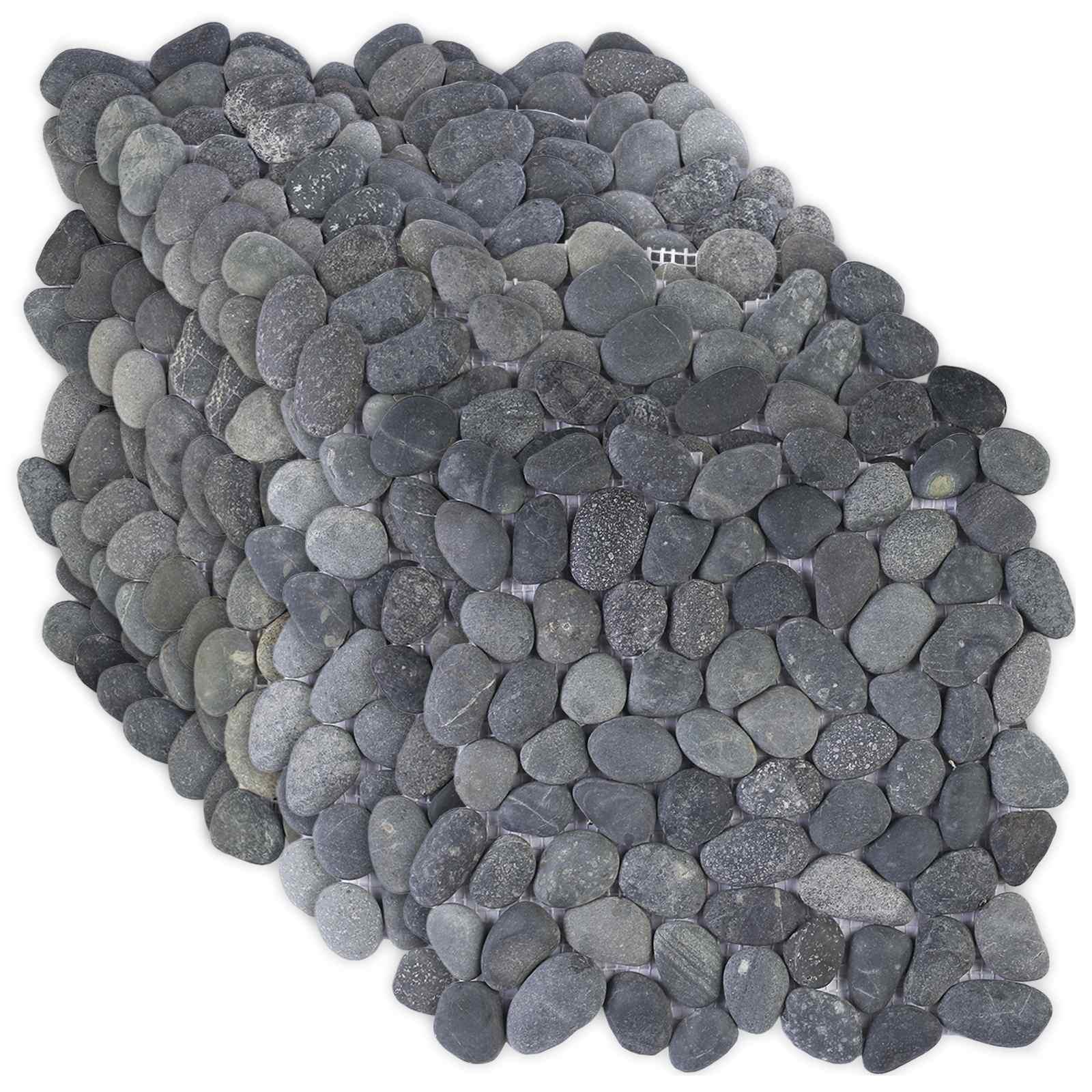 vidaXL Pebble Fliser Grå 30 x 30 cm Flod Pebble