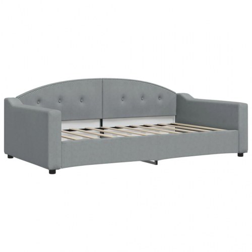 Daybed 100x190 cm i stof - lysegrå sovesofa