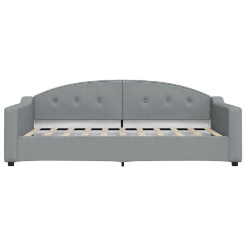 Daybed 100x190 cm i stof - lysegrå sovesofa