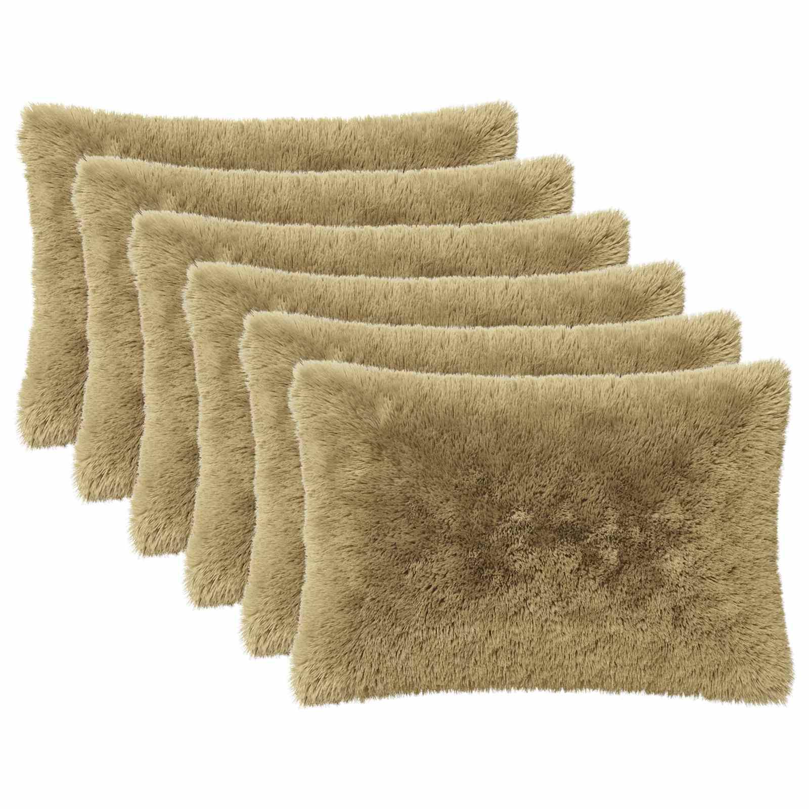 Pyntepuder HEERLEN 2 stk. 30 x 50 cm lysegrå PV fleece
