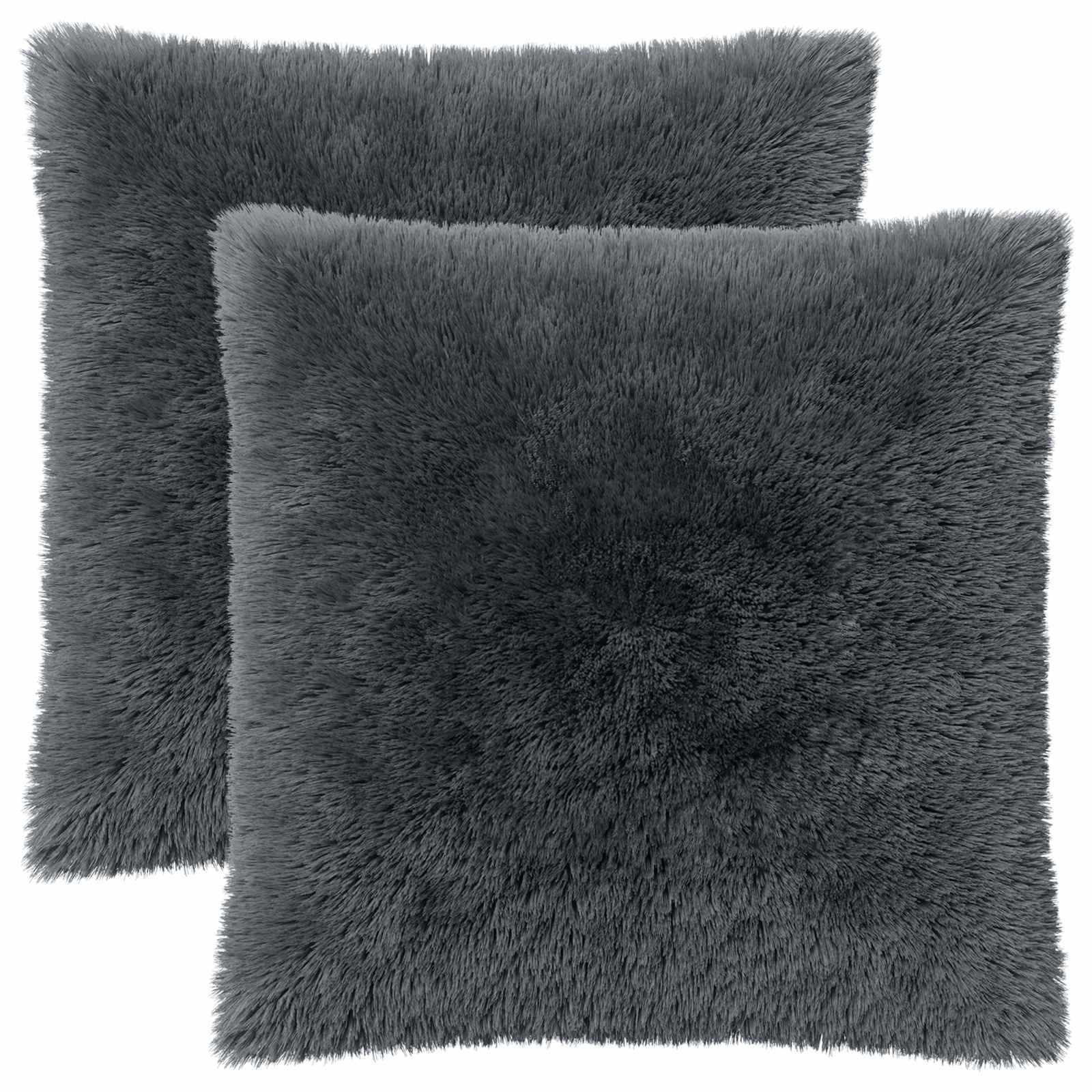 Pyntepuder HEERLEN 2 stk. 60 x 60 cm antracit i PV fleece