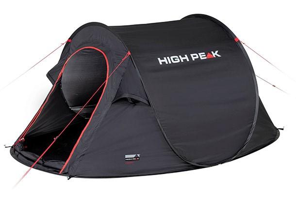 High Peak Vision 2, Camping, Tunneltelt, 1,86 kg, Sort