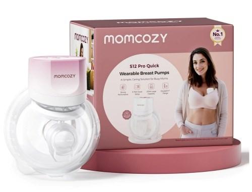 MOMCOZY S12 PRO+ WEARABLE BREAST PUMP PINK SINGLE PACK