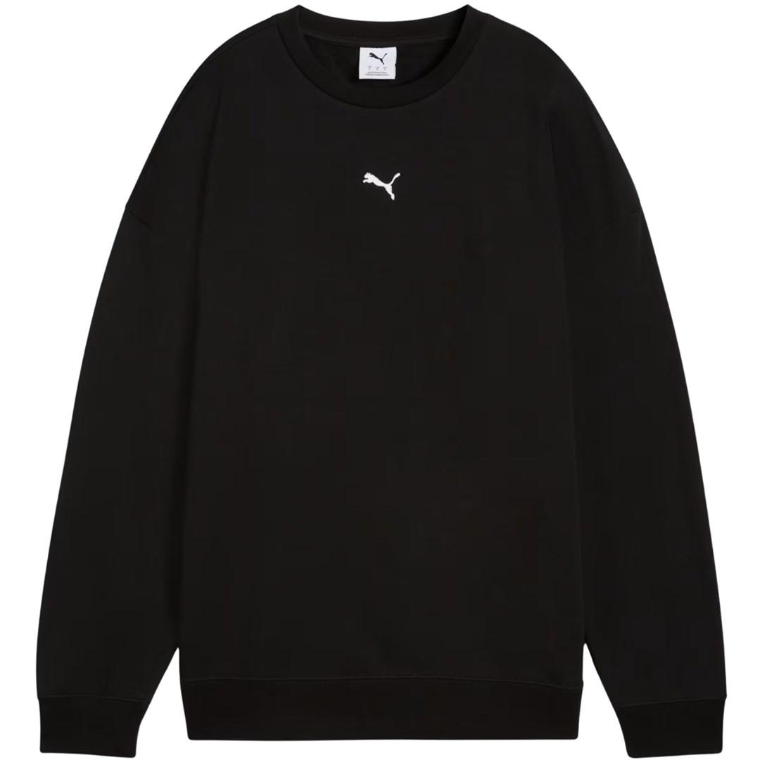 Puma ESS Oversized Crew TR dame sweatshirt sort str. L