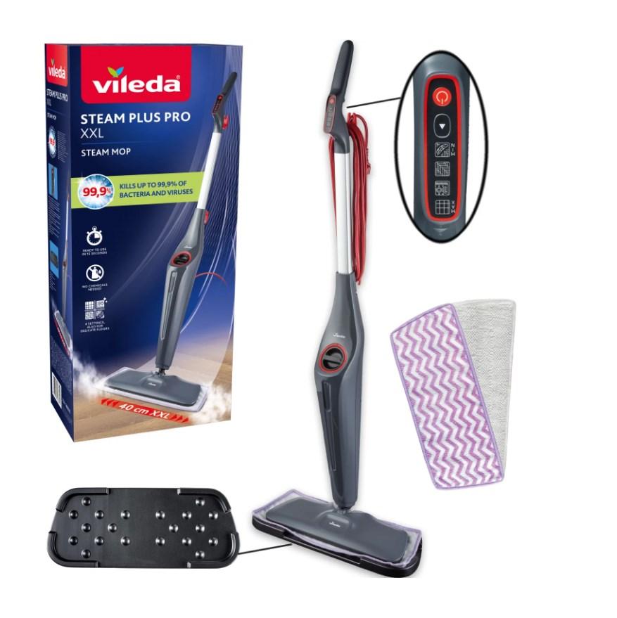 Vileda STEAM PLUS PRO XXL Dampfreiniger inkl. 2 Ersatzbezüge