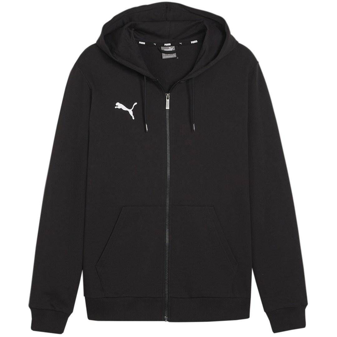 PUMA teamGOAL Casuals hættetrøje med lynlås til herre - sort