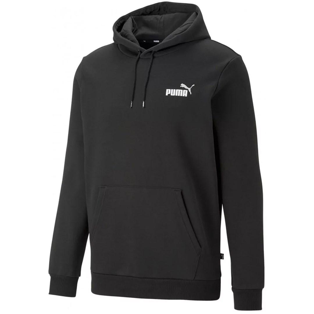 PUMA ESS+ 2 Col Small Logo hættetrøje sort