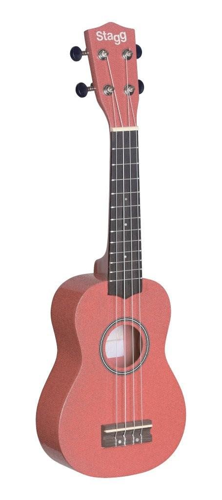 Stagg US-LIPS sopranukulele - rød