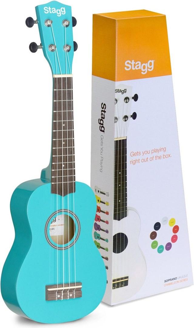 Stagg US-OCEAN sopranukulele - Ocean blå