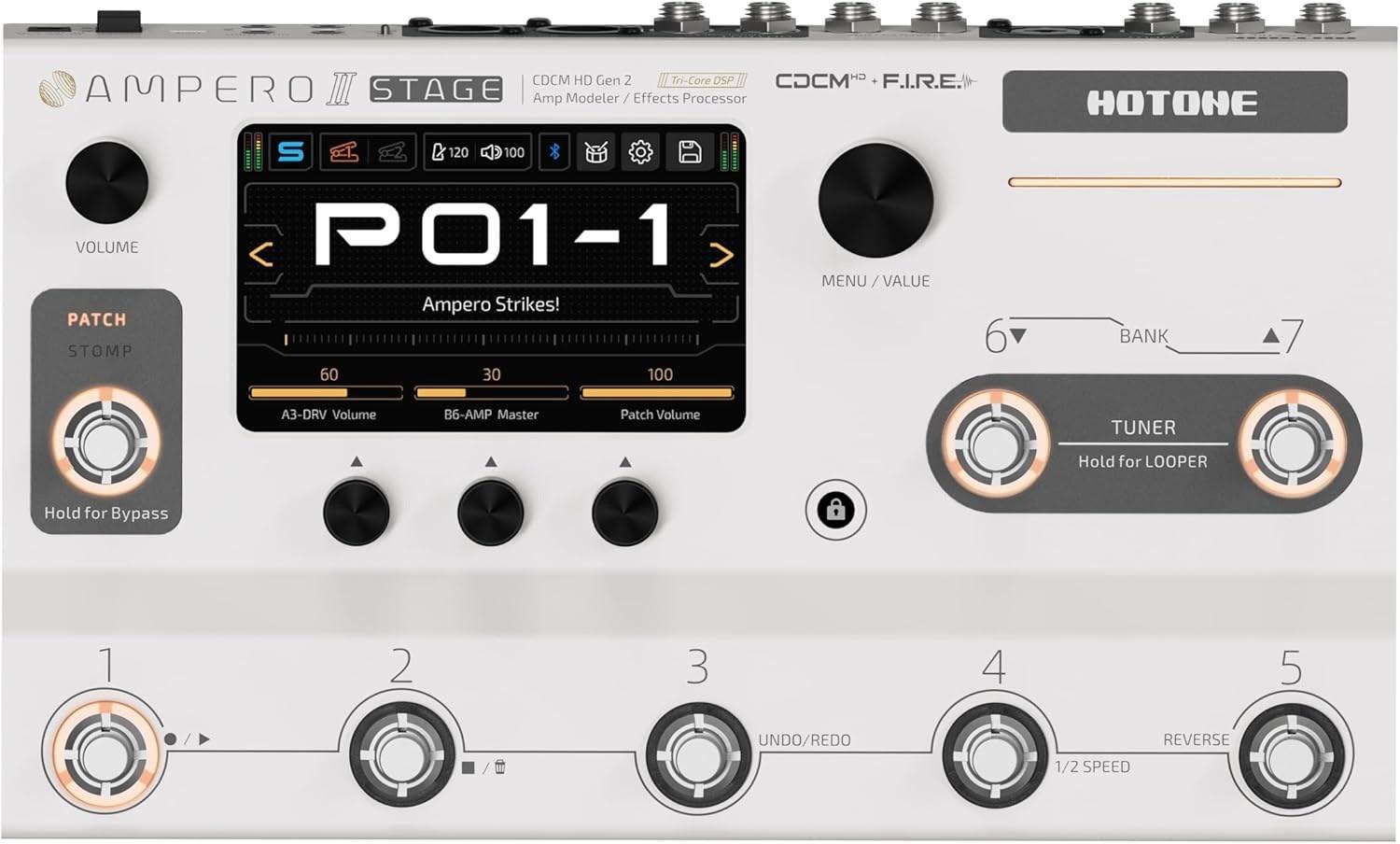 Hotone Ampero II Stage multieffekt til guitar
