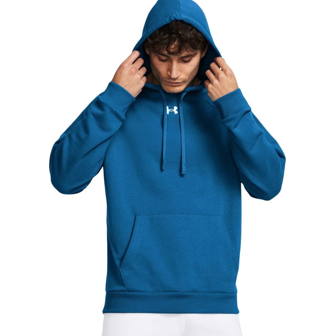 Under Armour Rival Fleece hoodie blå str. M