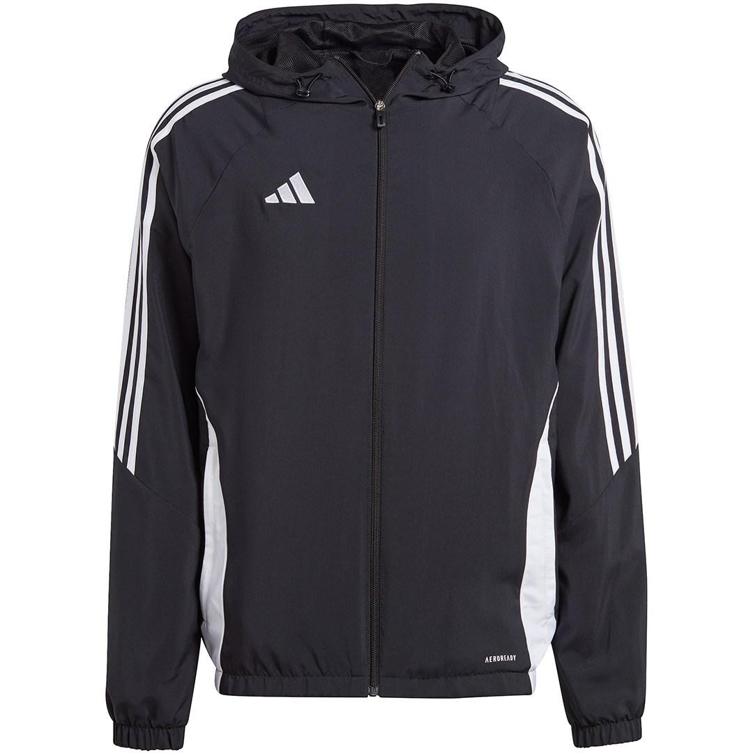 adidas Tiro 24 herrejakke med hætte - sort