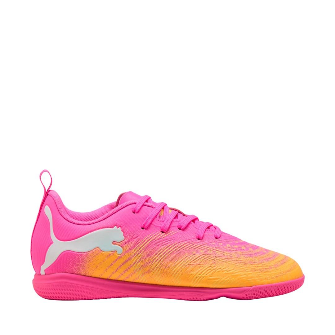 Puma Future 9 Play IT børnefodboldsko str. 34 - pink/orange