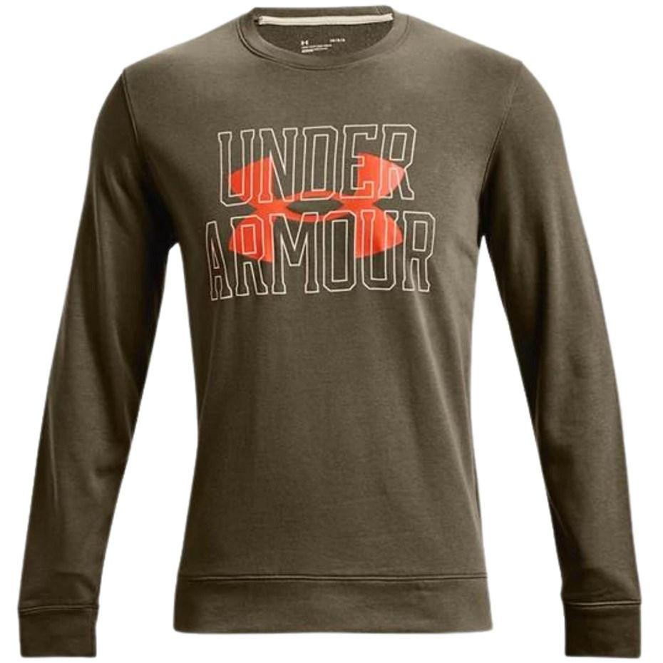 Under Armour UA Rival Terry Logo Crew herre sweatshirt grøn