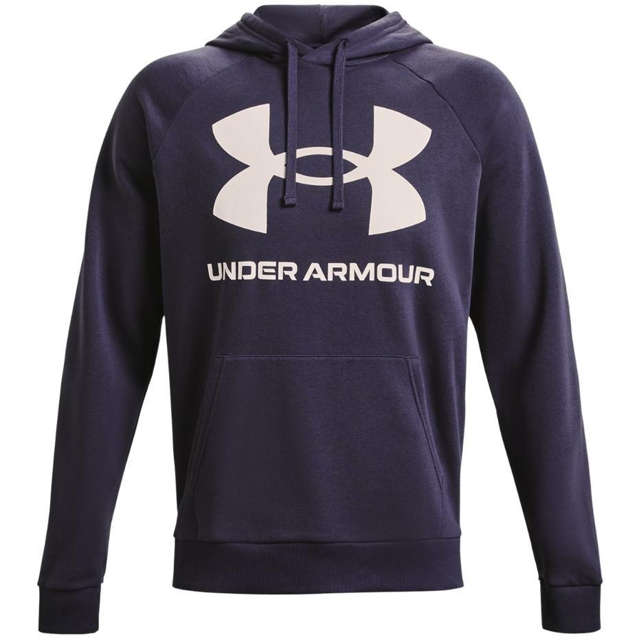 Under Armour Rival Fleece Big Logo hættetrøje til herre - lilla