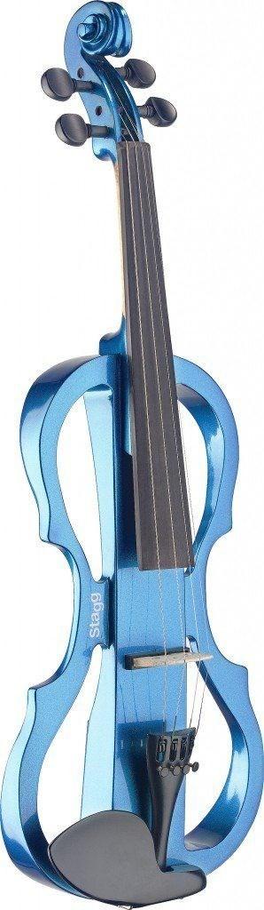Stagg EVN X 4/4 MBL elektrisk violin - metallic blå
