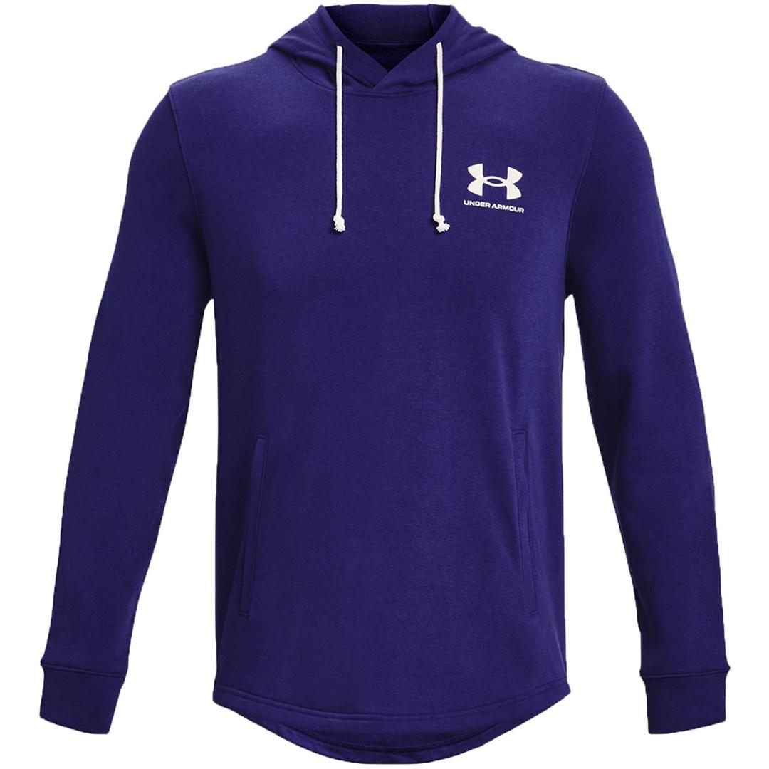Under Armour UA Rival Terry LC HD blå hættetrøje til herre