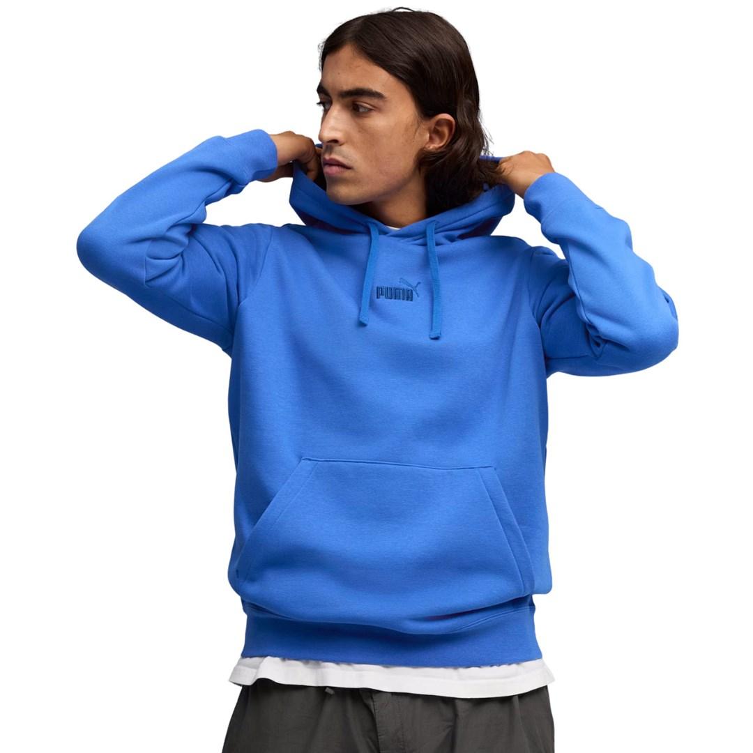 Puma ESS No.1 Logo Centered hættetrøje til herre - blå, str. L