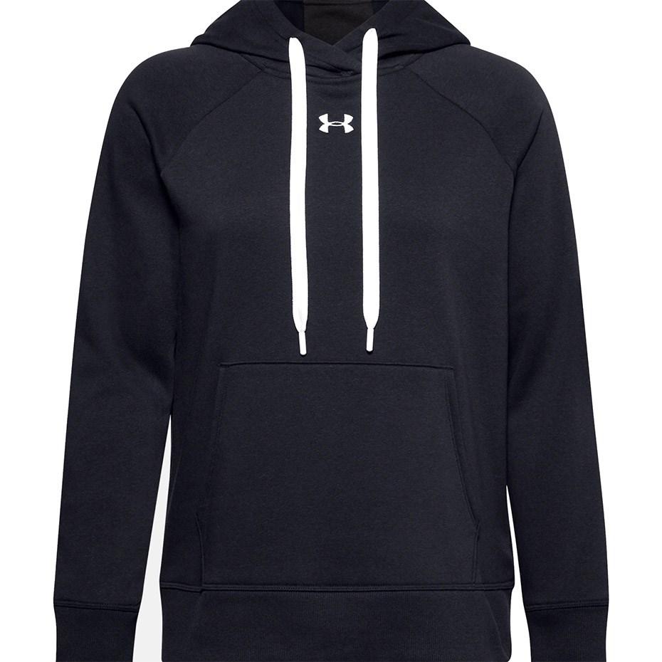 Under Armour Rival Fleece dame hoodie - sort