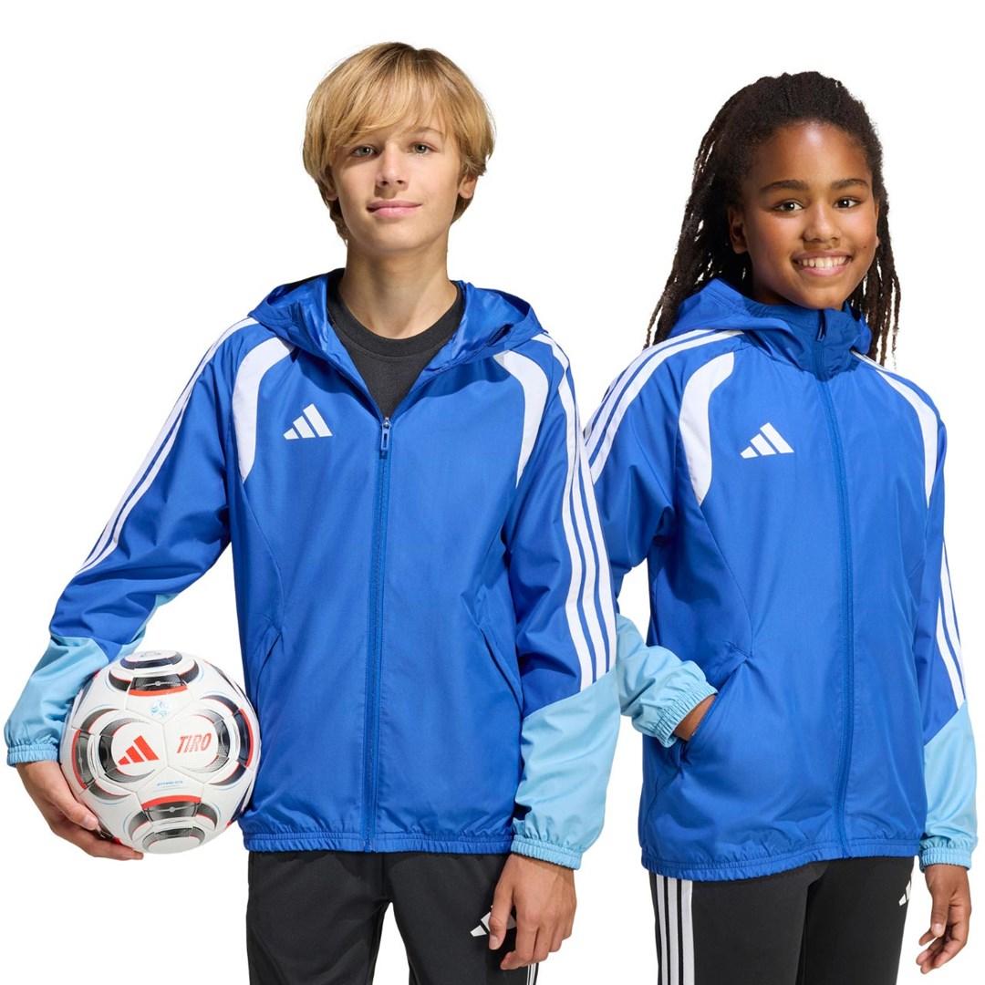 adidas Tiro 26 Competition All Weather børnejakke blå 140 cm