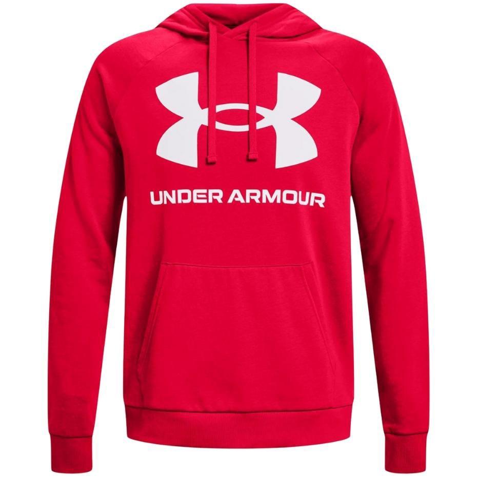 Under Armour Rival Fleece Big Logo hættetrøje til herre - rød