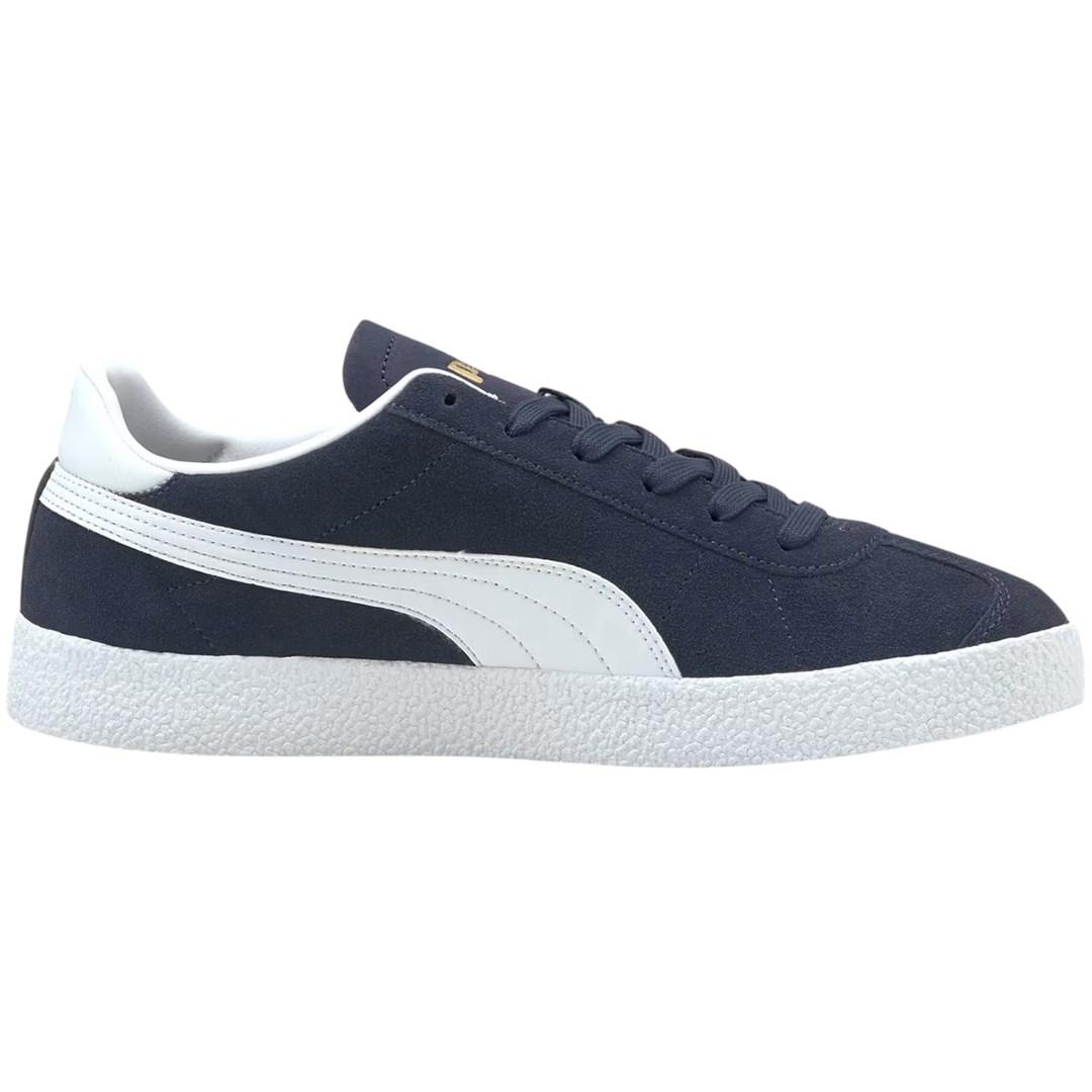 PUMA Club herresko 44,5 - mørkeblå/hvid