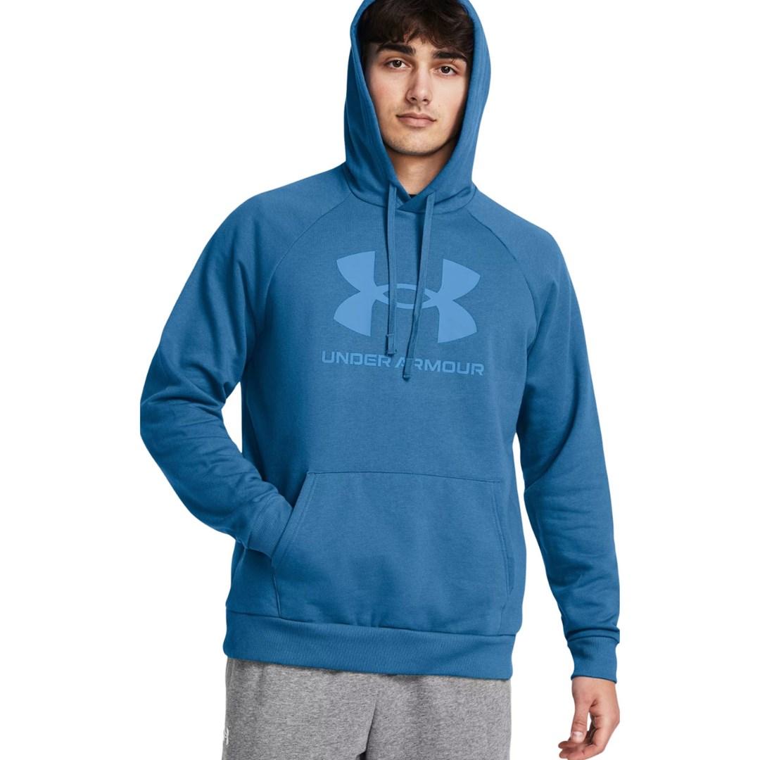 Under Armour Rival Fleece Logo hættetrøje til herre blå M