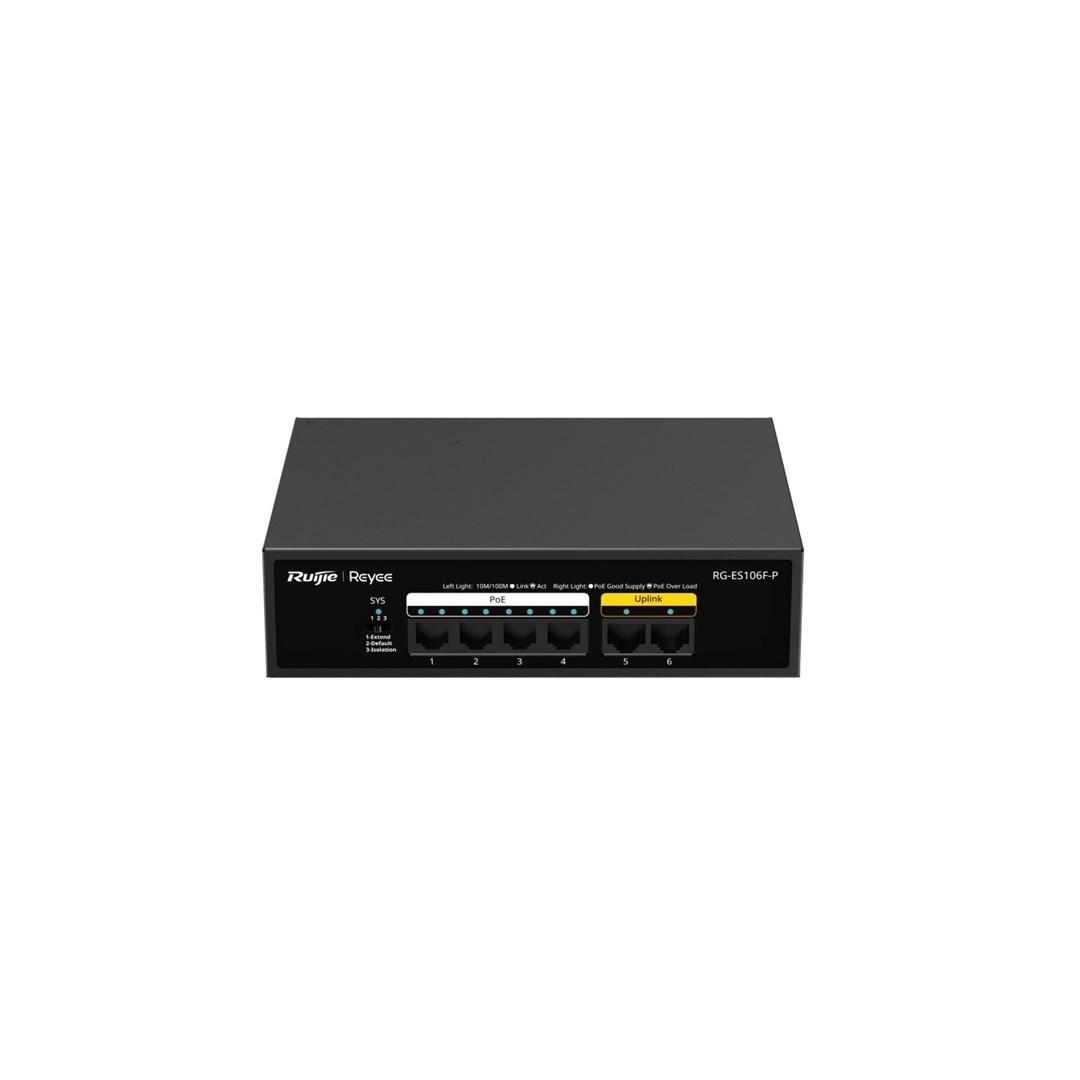 Ruijie RG-ES106F-P 6-port Fast Ethernet PoE-switch