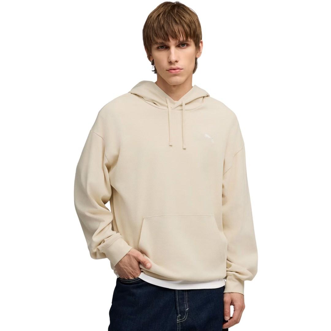Puma ESS Elevated Relaxed Hoodie til herre - beige, str. M