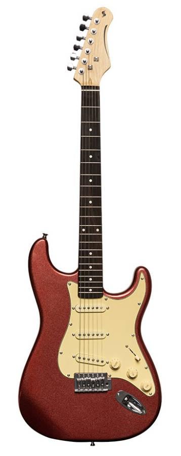 Stagg SES-30 CAR elguitar rød