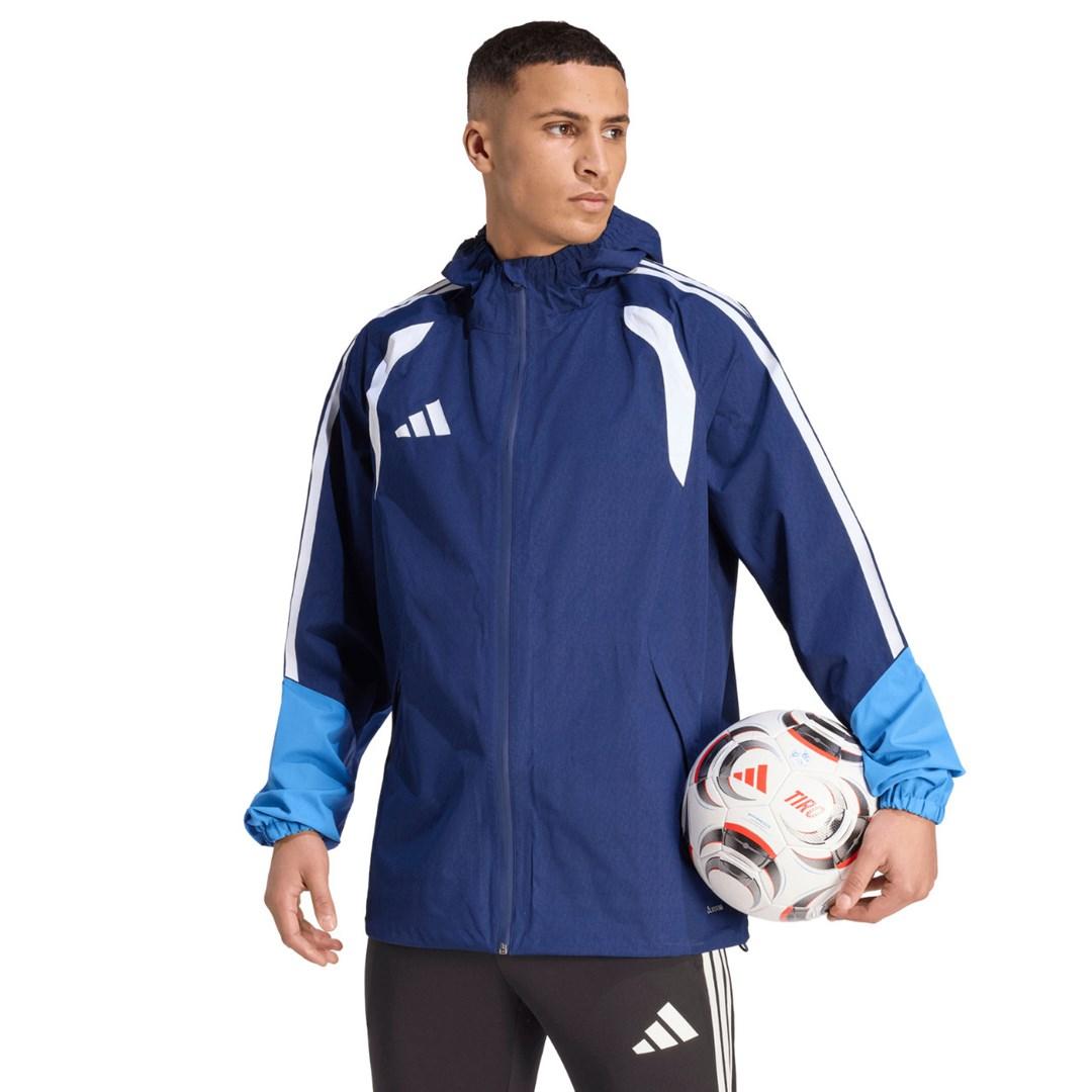 adidas Tiro 26 regnjakke til mænd mørkeblå str. L