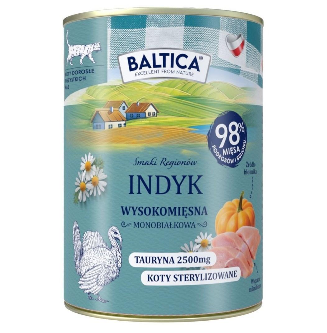 BALTICA Smaki Regionów Kalkun Mono vådfoder til kat 400 g