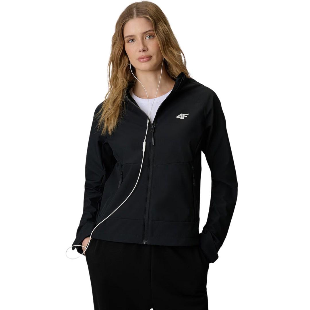 4F F546 dame softshelljakke - dyb sort, XL