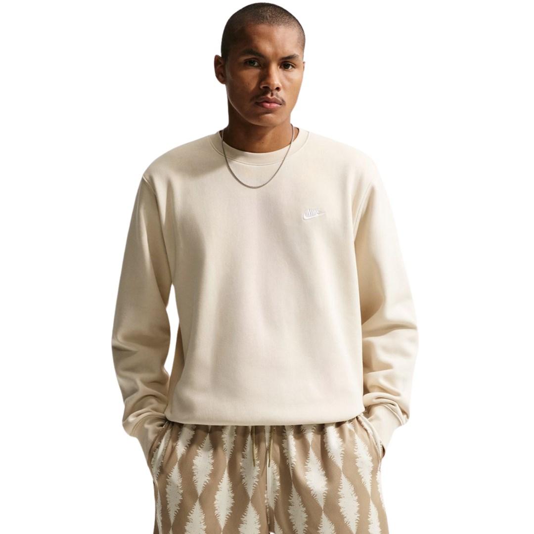 Nike Club sweatshirt til herre - creme, str. L