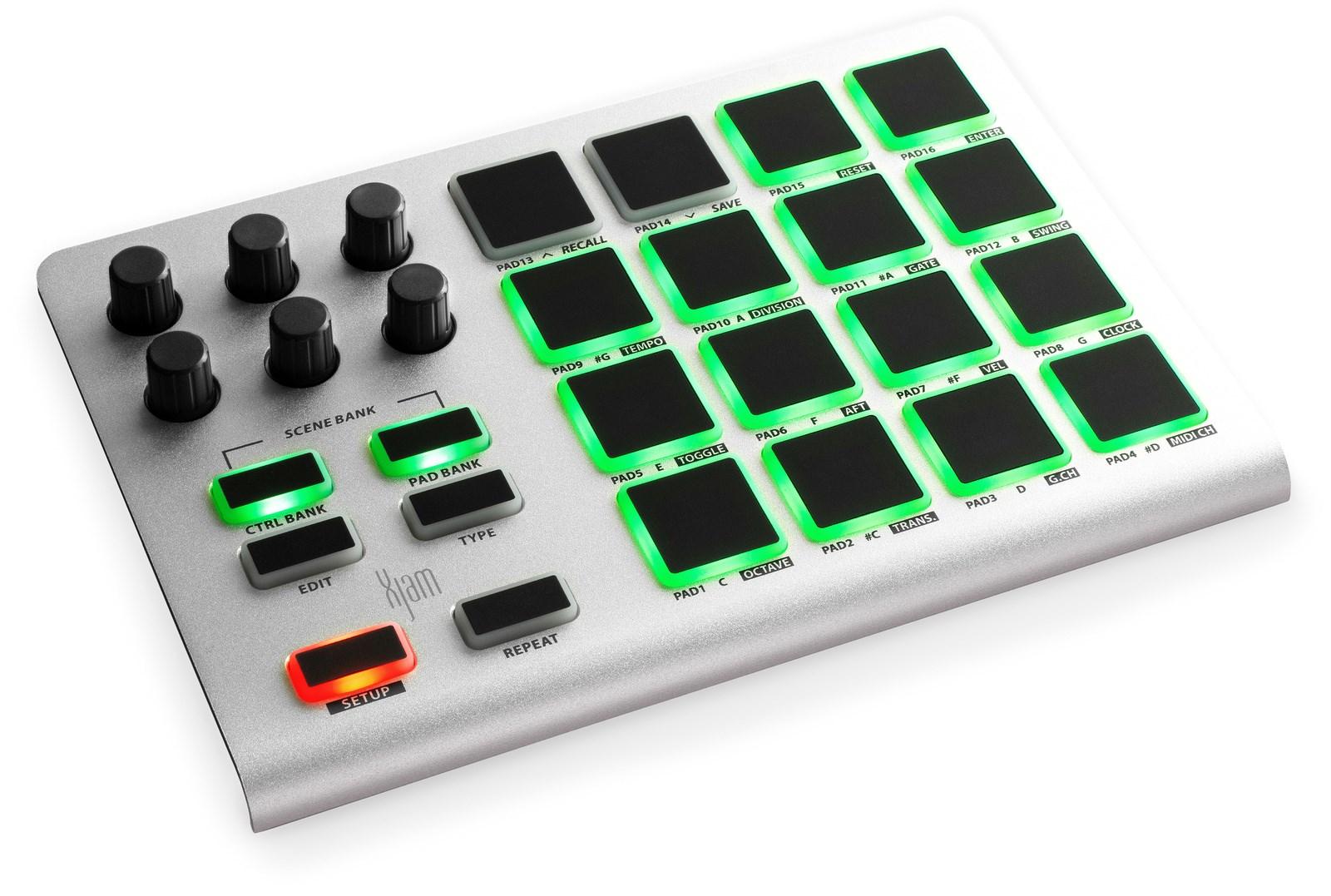 ESI xJam MIDI-controller med 16 pads