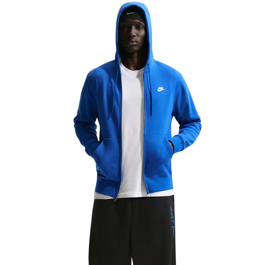 Nike Club BB FZ Hoodie herre blå str. L